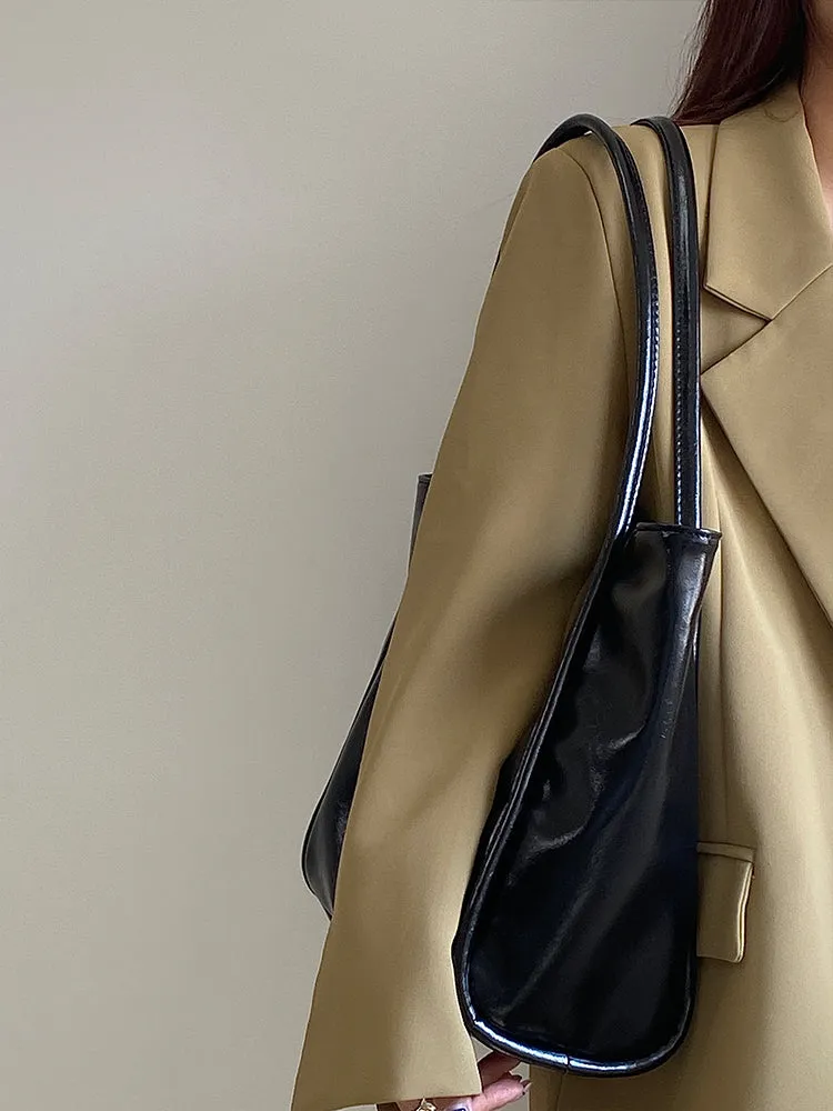 Anastasia Faux Leather Big Shoulder Handbag