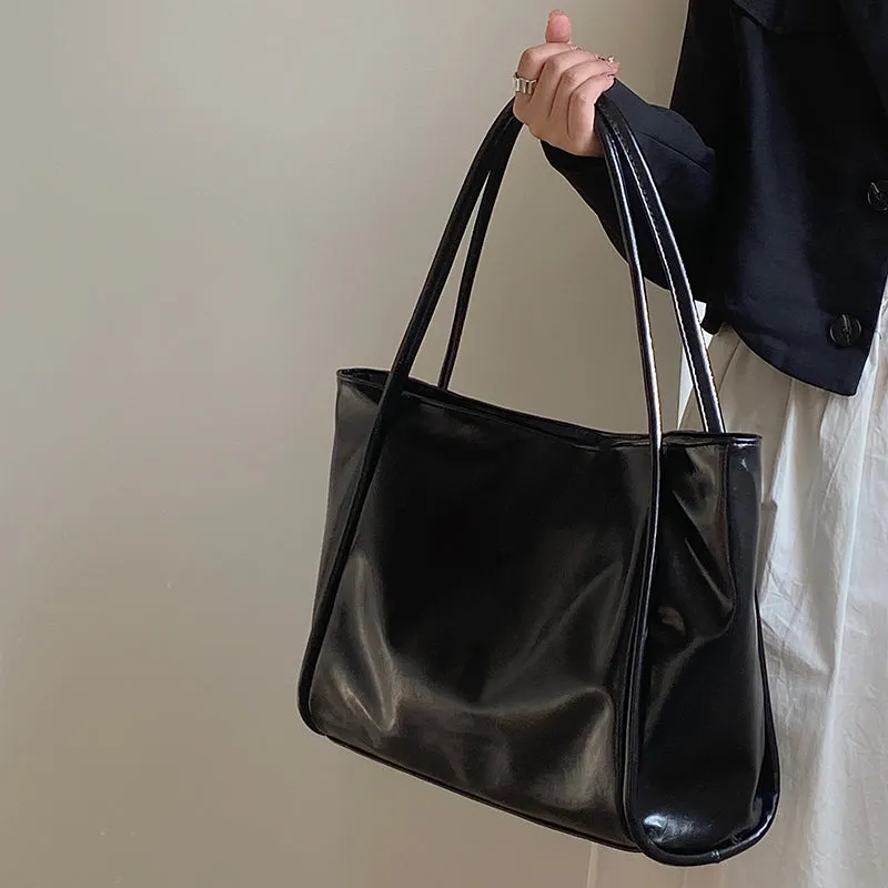 Anastasia Faux Leather Big Shoulder Handbag