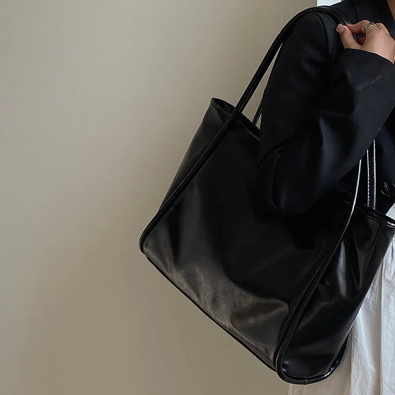 Anastasia Faux Leather Big Shoulder Handbag