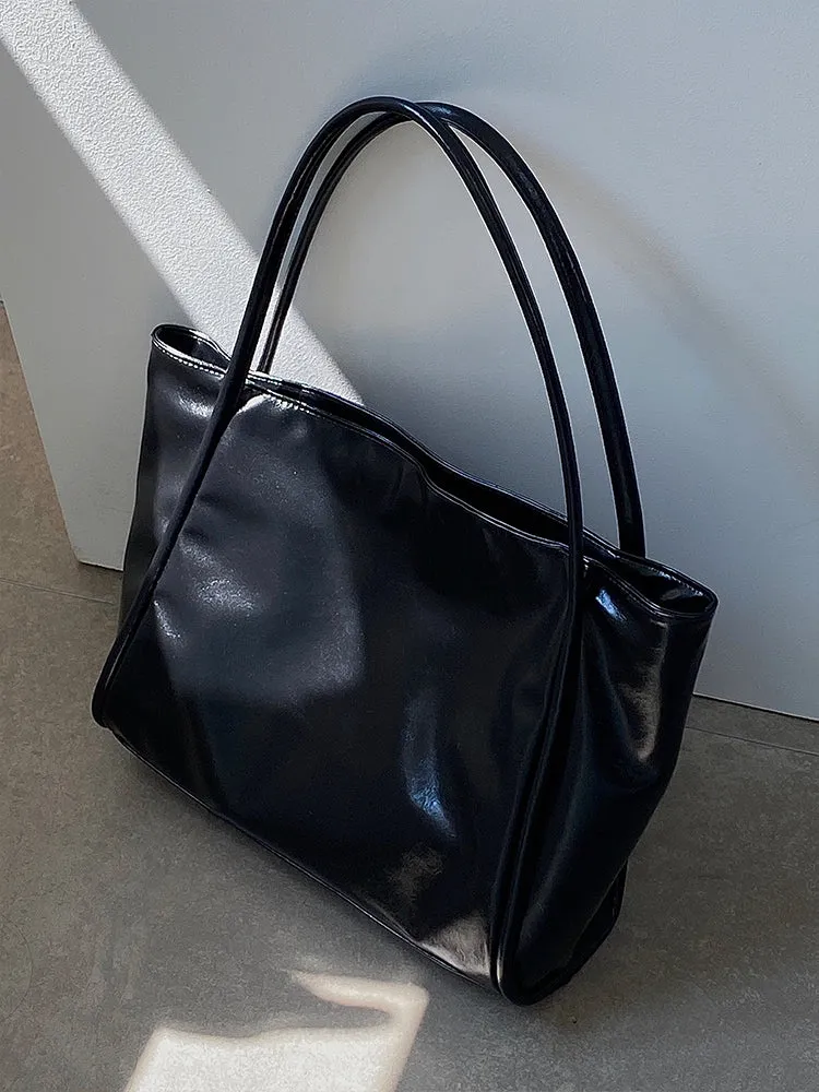 Anastasia Faux Leather Big Shoulder Handbag