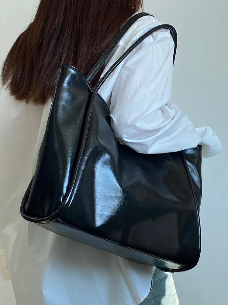 Anastasia Faux Leather Big Shoulder Handbag