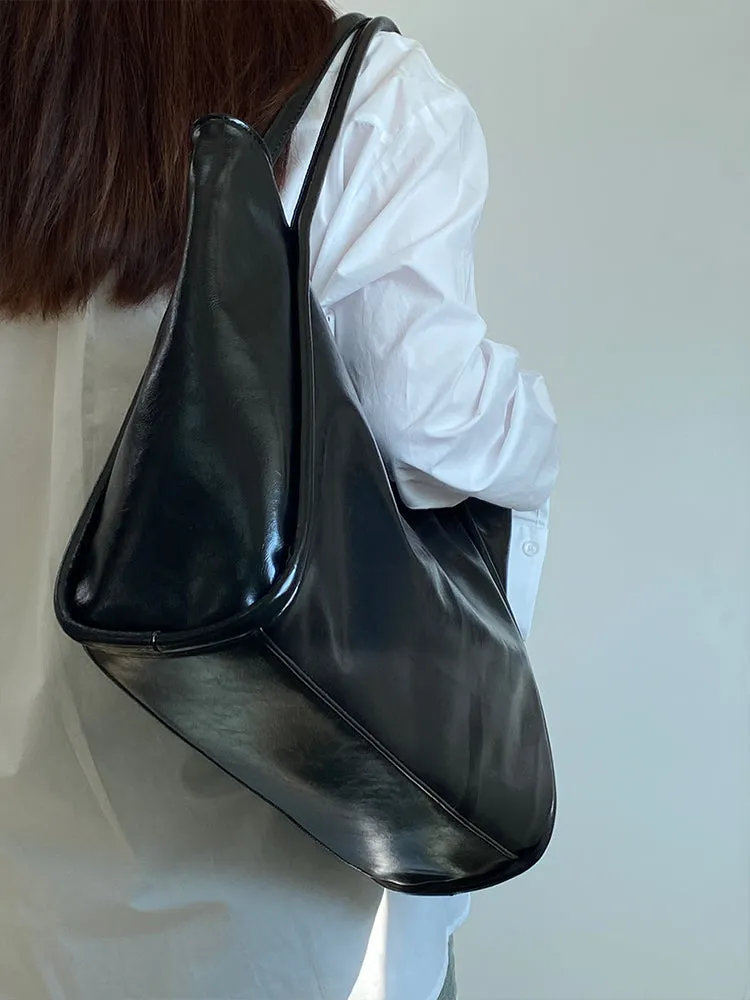 Anastasia Faux Leather Big Shoulder Handbag
