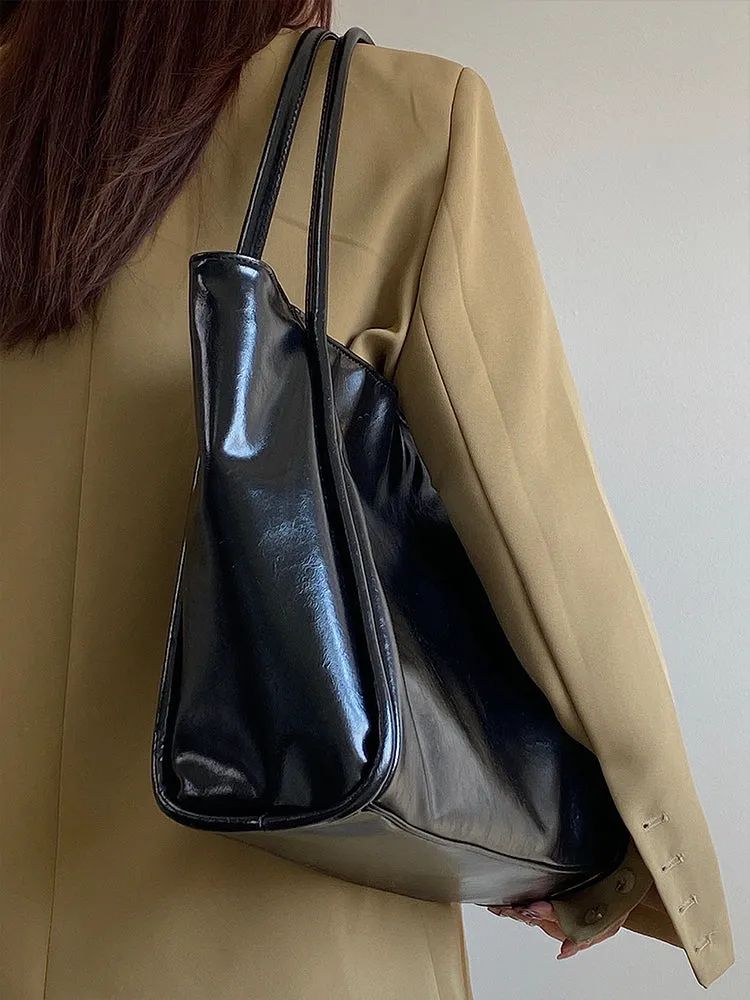 Anastasia Faux Leather Big Shoulder Handbag