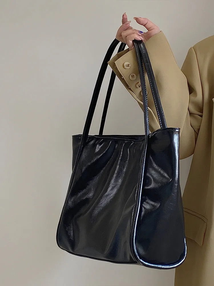 Anastasia Faux Leather Big Shoulder Handbag