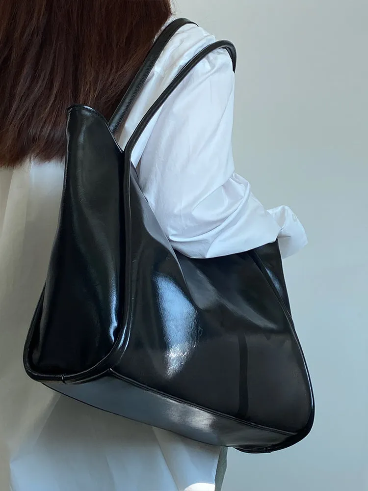 Anastasia Faux Leather Big Shoulder Handbag
