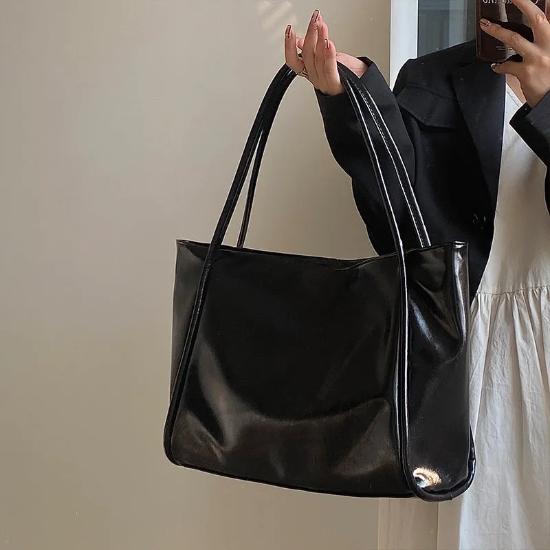 Anastasia Faux Leather Big Shoulder Handbag