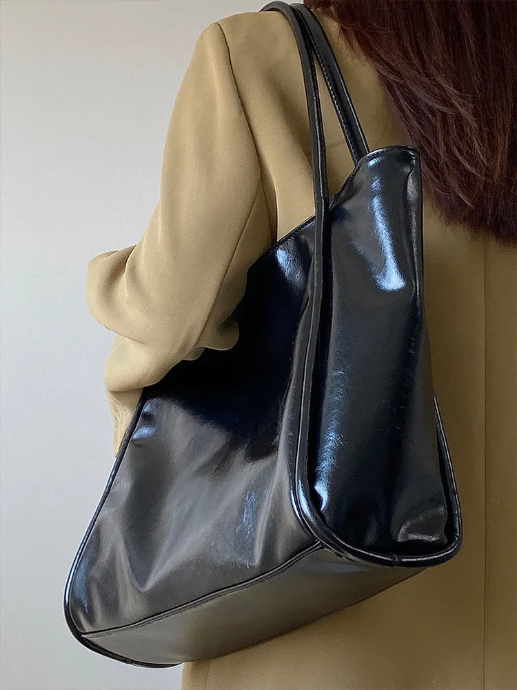 Anastasia Faux Leather Big Shoulder Handbag