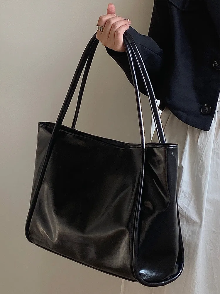 Anastasia Faux Leather Big Shoulder Handbag
