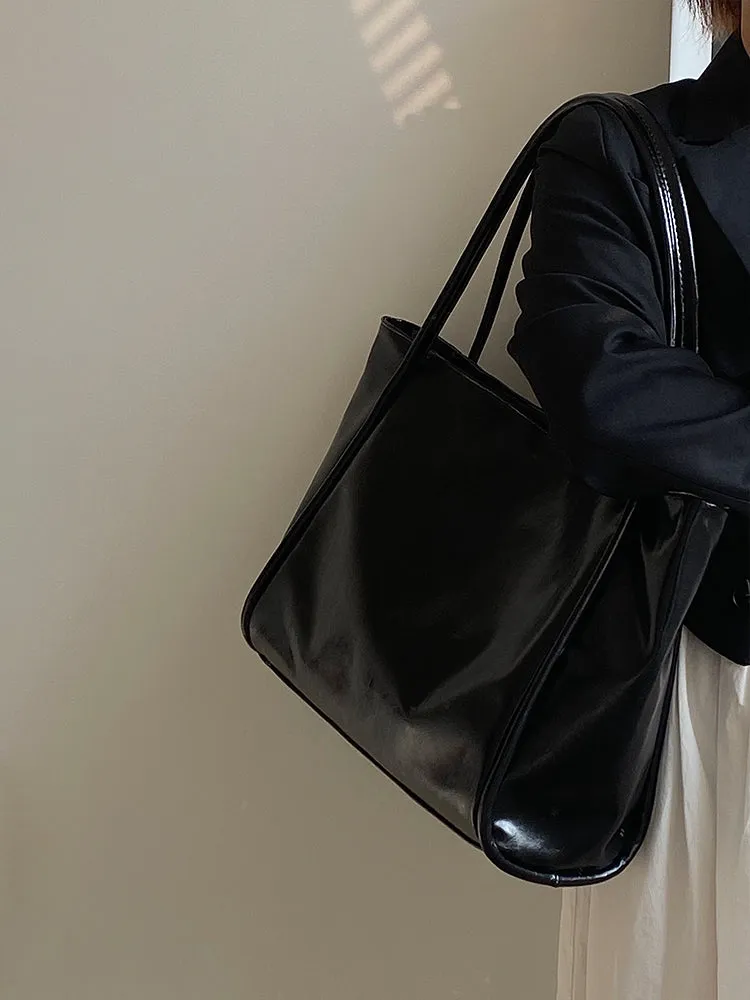 Anastasia Faux Leather Big Shoulder Handbag