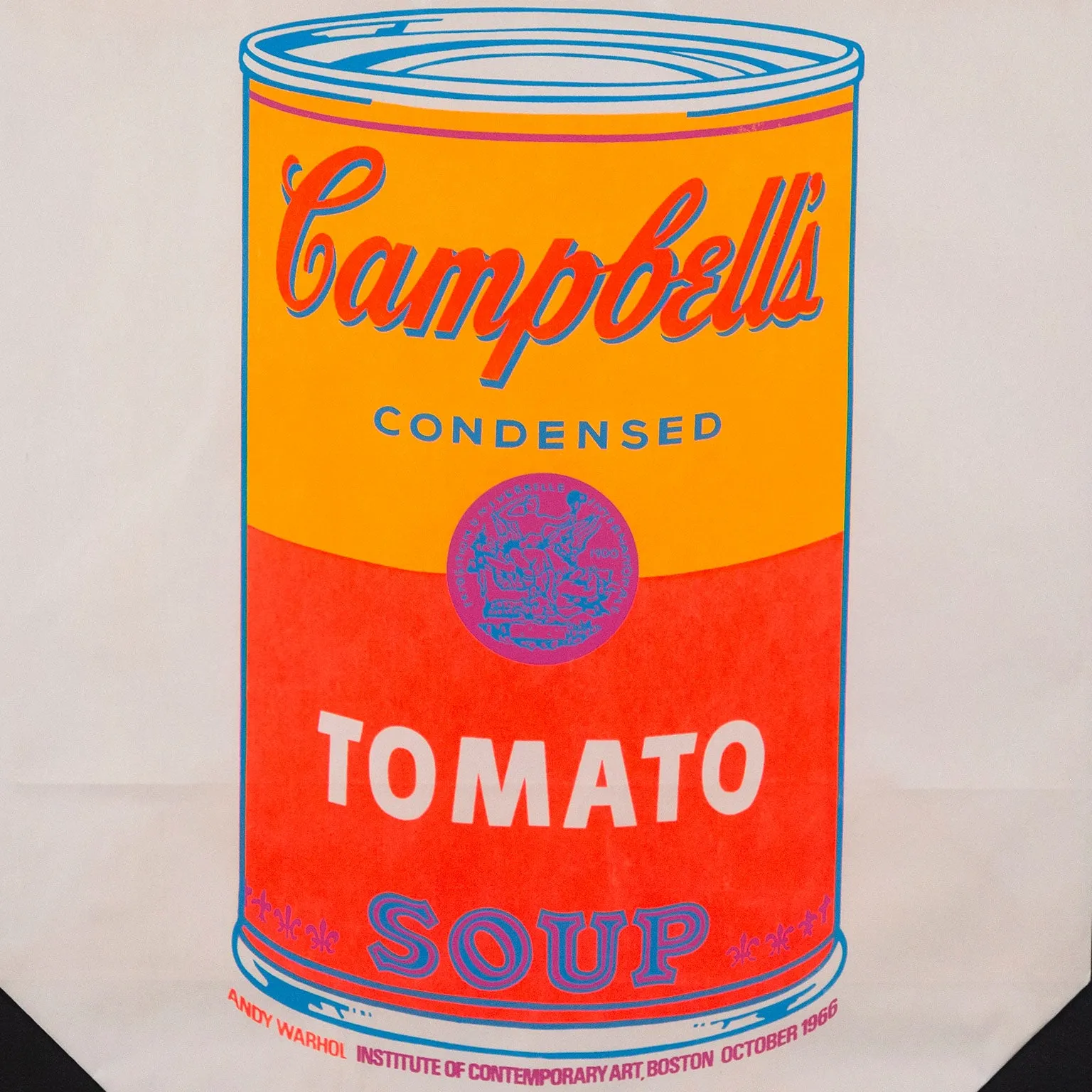 ANDY WARHOL "SOUP CAN BAG" SILKSCREEN, 1966
