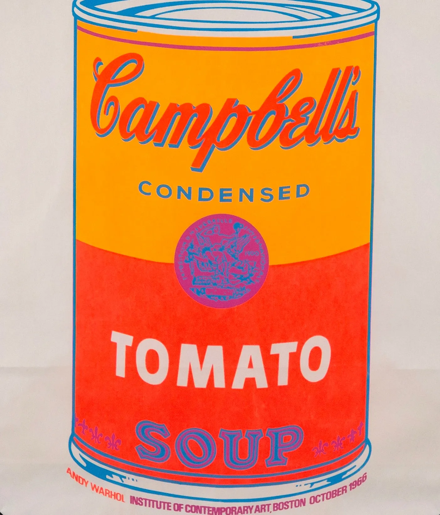 ANDY WARHOL "SOUP CAN BAG" SILKSCREEN, 1966