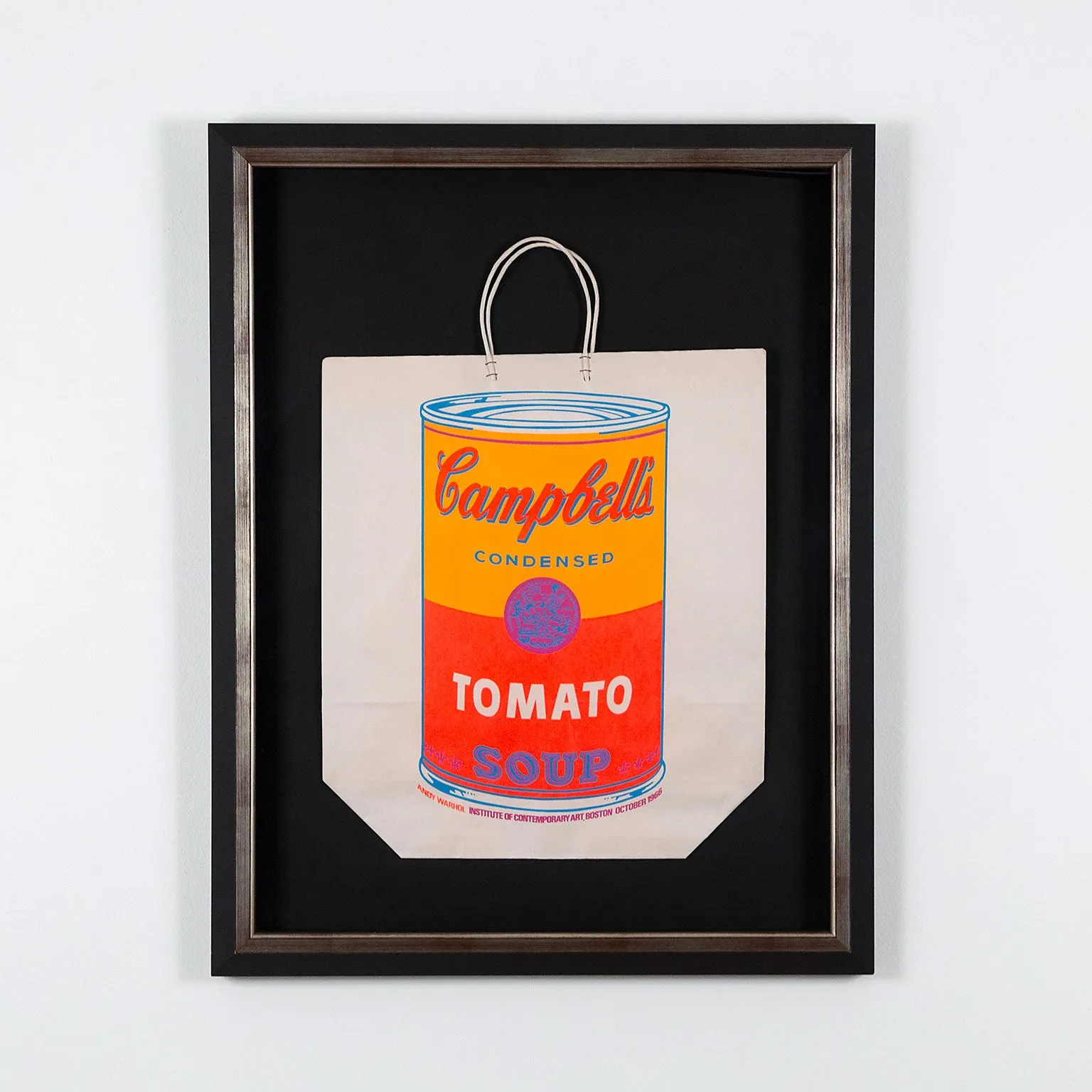 ANDY WARHOL "SOUP CAN BAG" SILKSCREEN, 1966