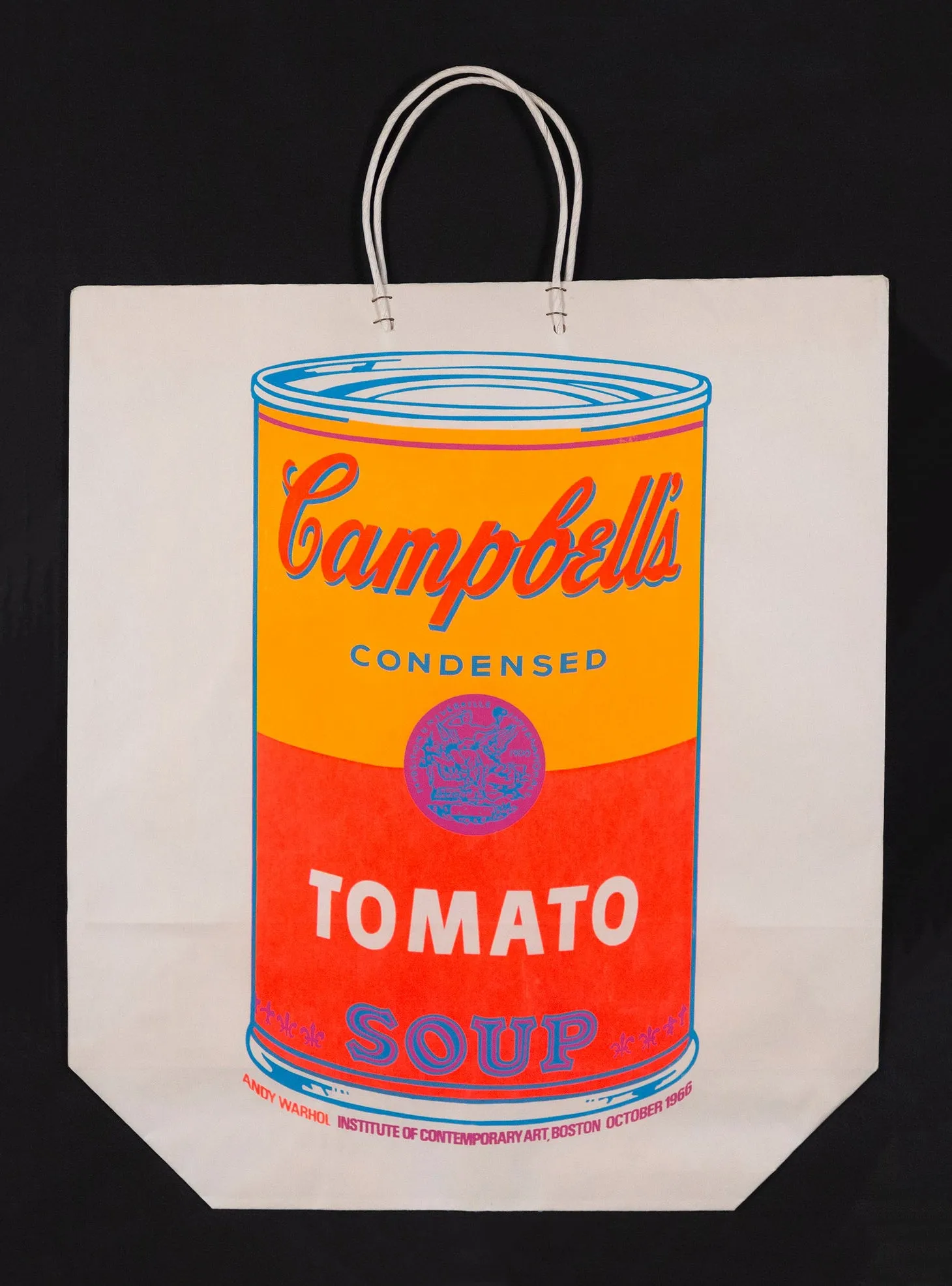 ANDY WARHOL "SOUP CAN BAG" SILKSCREEN, 1966