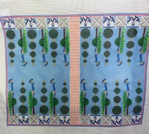 *Anne Fisher Needlepoint AF99 Peacock Backgammon Board