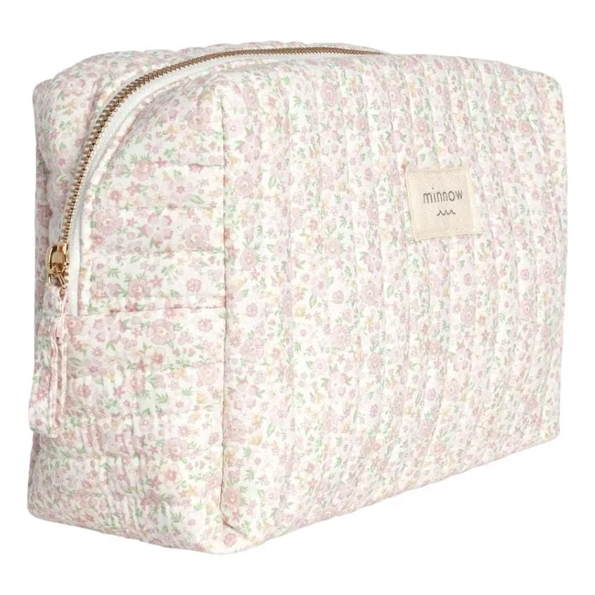 antique floral travel pouch