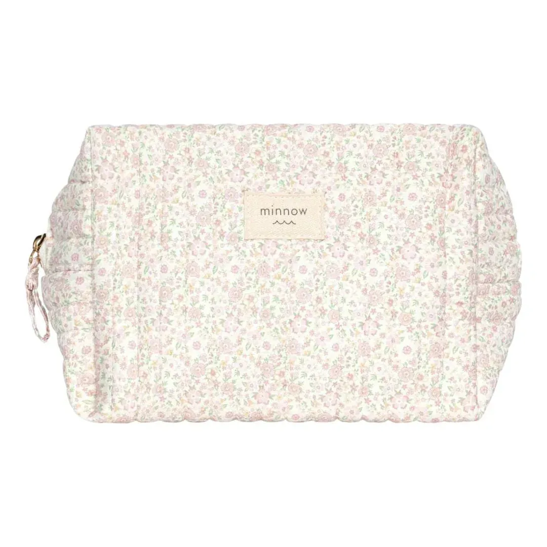 antique floral travel pouch