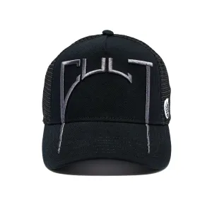 Arch Logo Mesh Back Trucker - Black