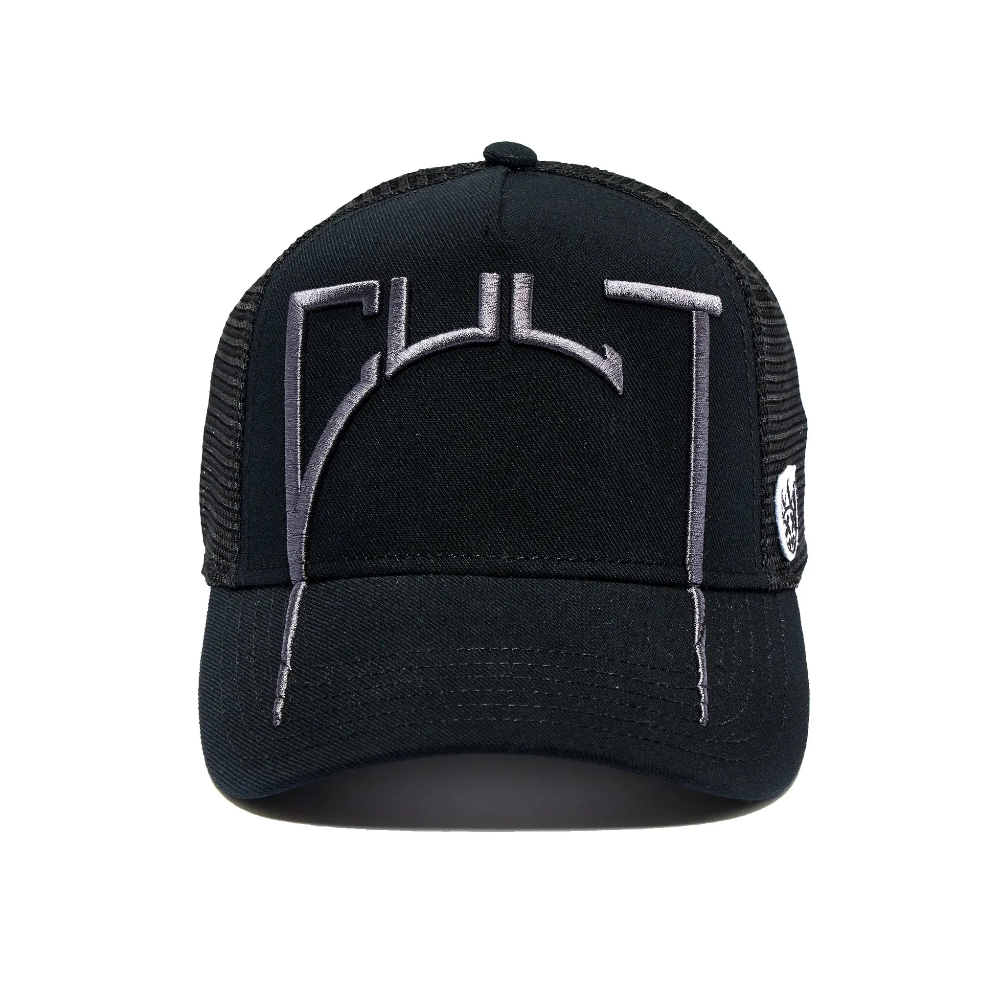 Arch Logo Mesh Back Trucker - Black