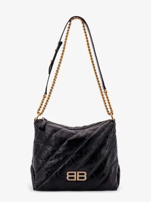Balenciaga Crush Hobo S Leather Bag