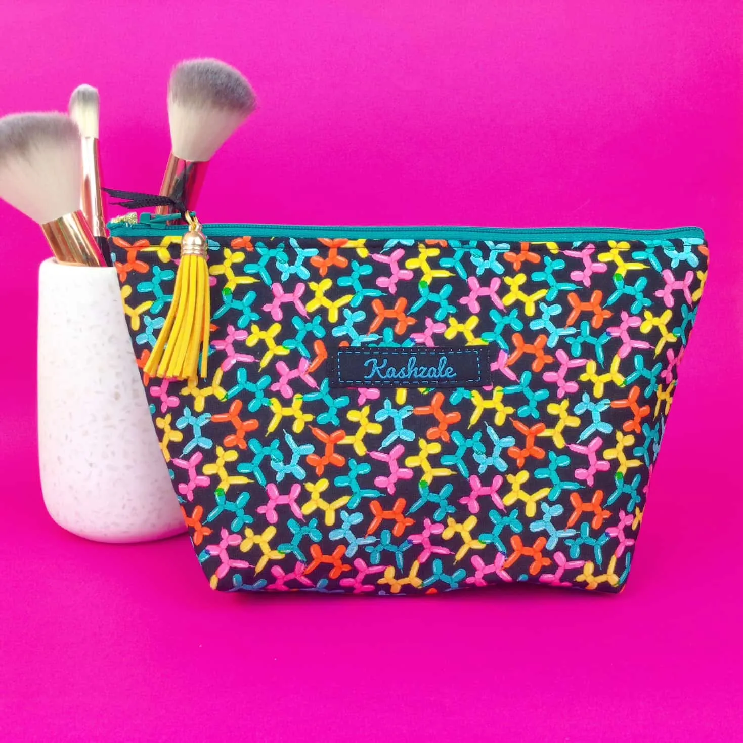 Balloon Animals Medium Cosmetic Bag.