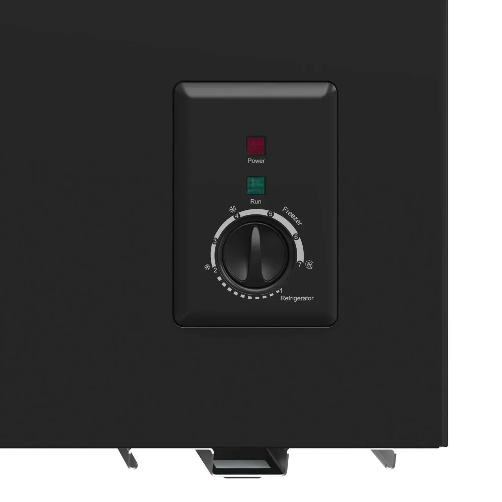 Baridi Freestanding Chest Freezer 99L with Thermostat - Black - B