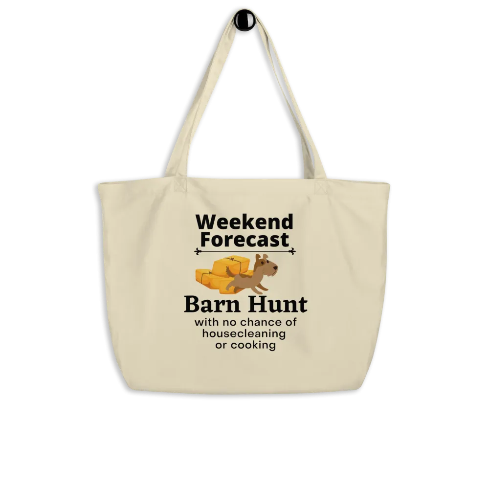 Barn Hunt Weekend Forecast X-Large Tote/ Shopping Bags