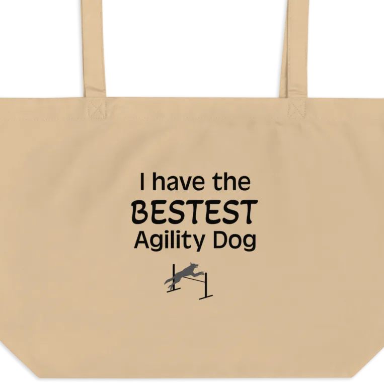 Bestest Agility Dog X-Large Tote/ Shopping Bag