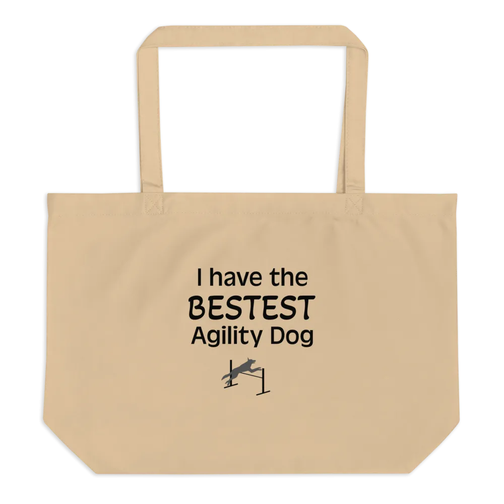 Bestest Agility Dog X-Large Tote/ Shopping Bag