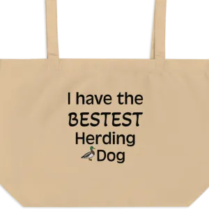 Bestest Duck Herding Dog X-Large Tote/Shopping Bag