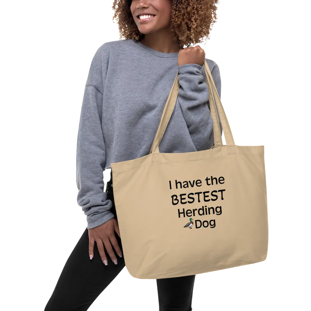 Bestest Duck Herding Dog X-Large Tote/Shopping Bag