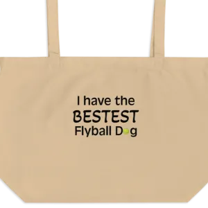 Bestest Flyball Dog X-Large Tote/Shopping Bag
