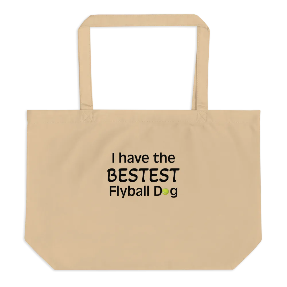 Bestest Flyball Dog X-Large Tote/Shopping Bag