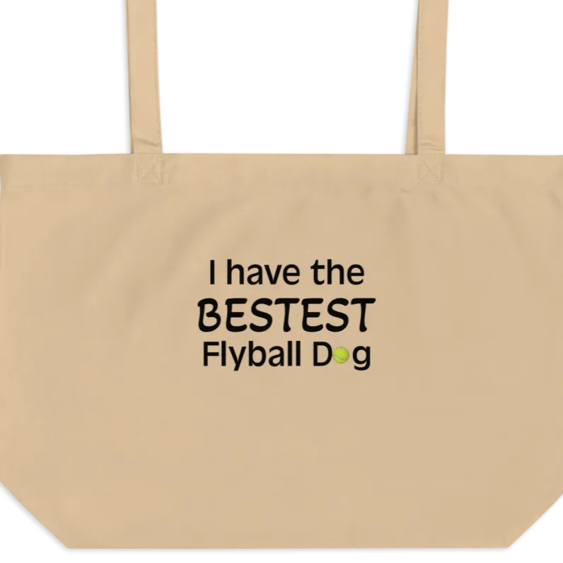 Bestest Flyball Dog X-Large Tote/Shopping Bag