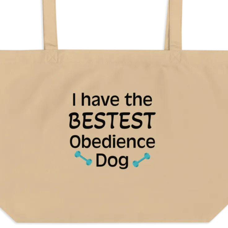 Bestest Obedience Dog X-Large Tote/Shopping Bag