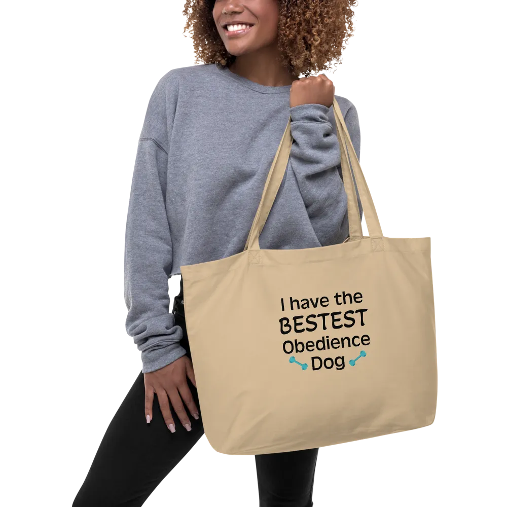 Bestest Obedience Dog X-Large Tote/Shopping Bag
