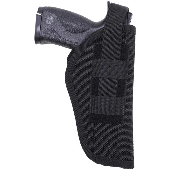 Black - Police Tactical Cordura Adjustable Holster 4 in. 5 in.