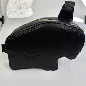 Black Signature Buffalo Cross-body Bag
