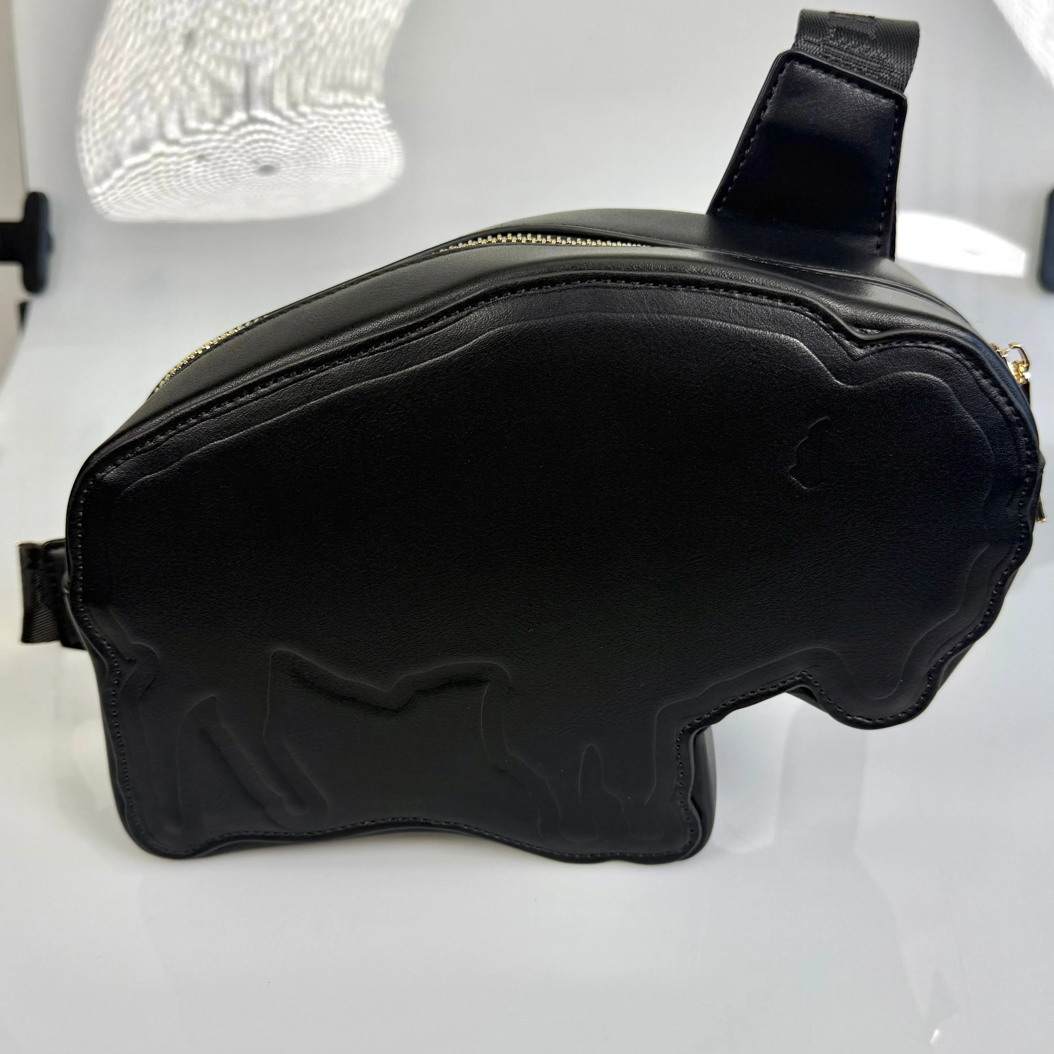Black Signature Buffalo Cross-body Bag