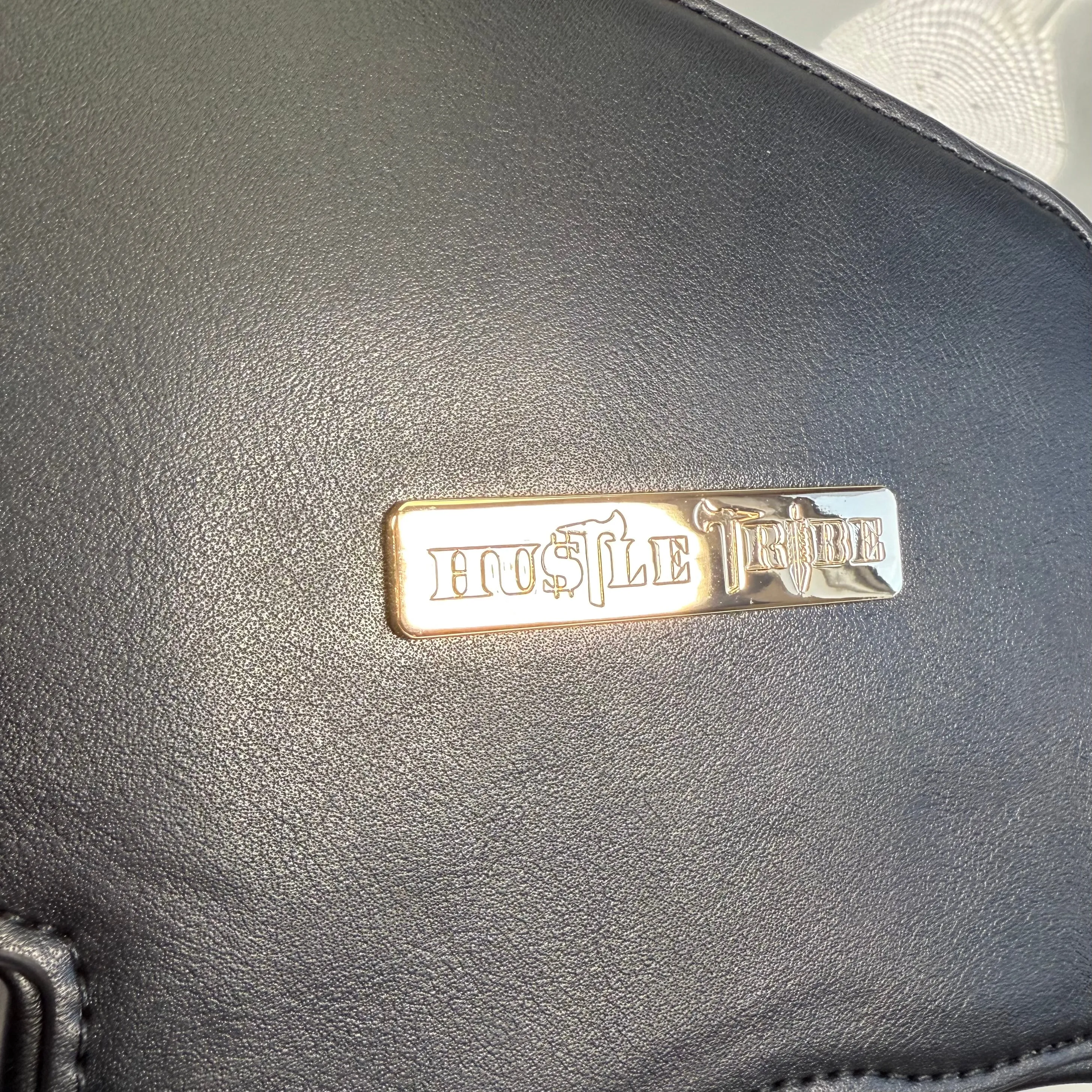 Black Signature Buffalo Cross-body Bag