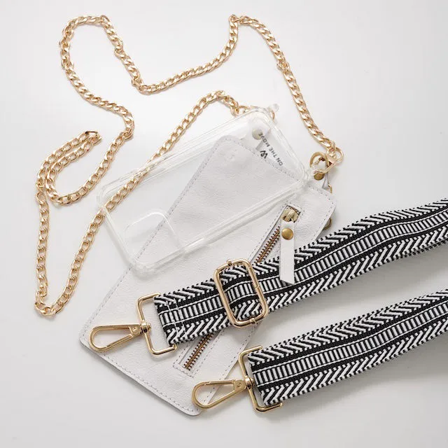 Black Stripes Woven Strap