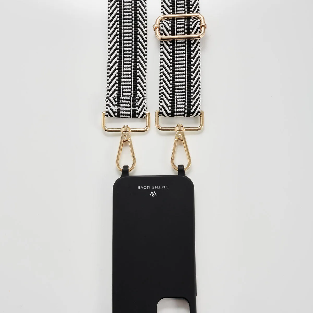 Black Stripes Woven Strap
