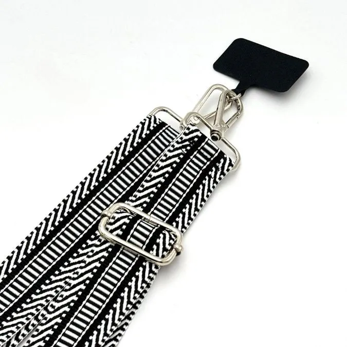 Black Stripes Woven Strap