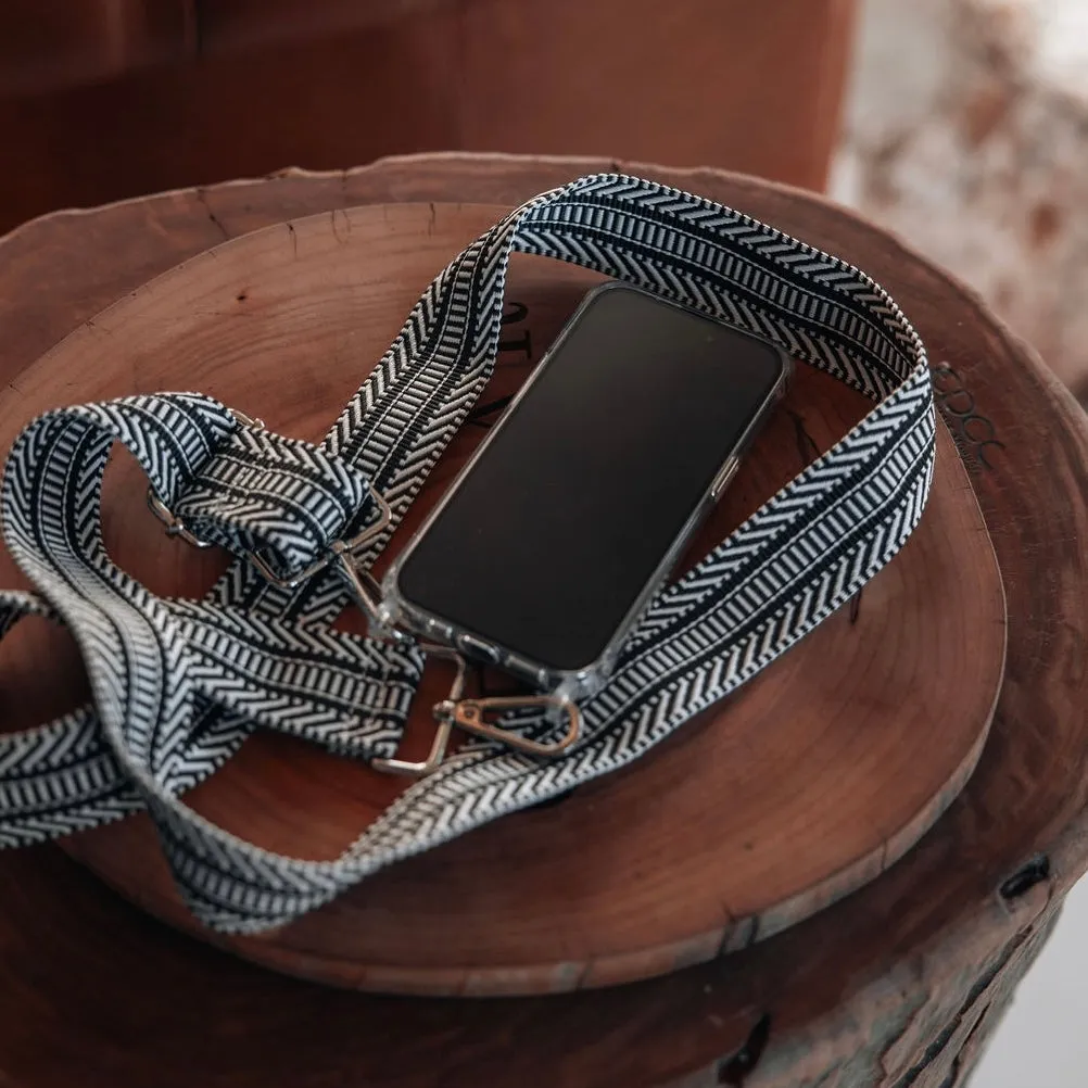Black Stripes Woven Strap