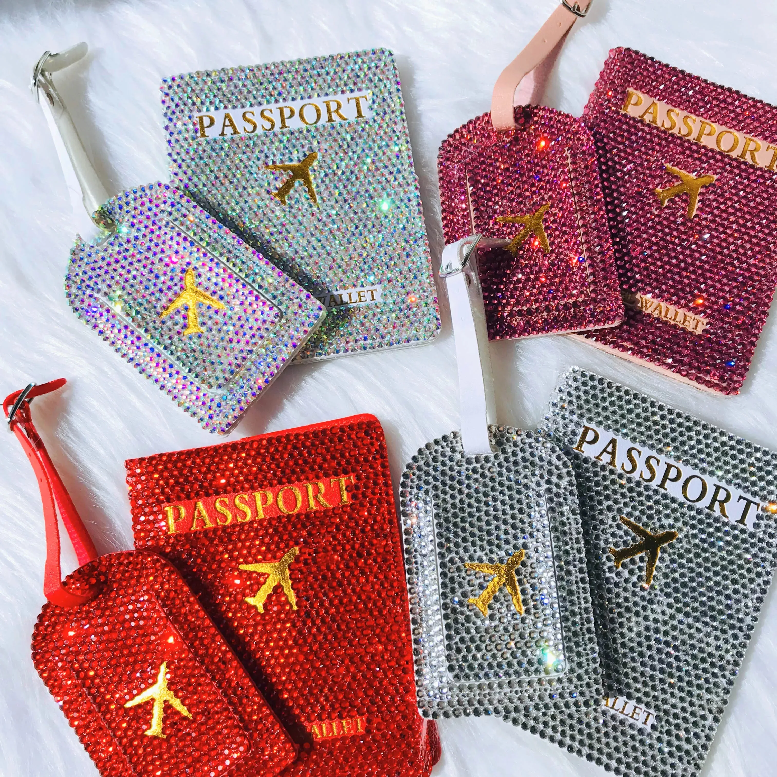 Bling Passport Holder/Luggage Tag