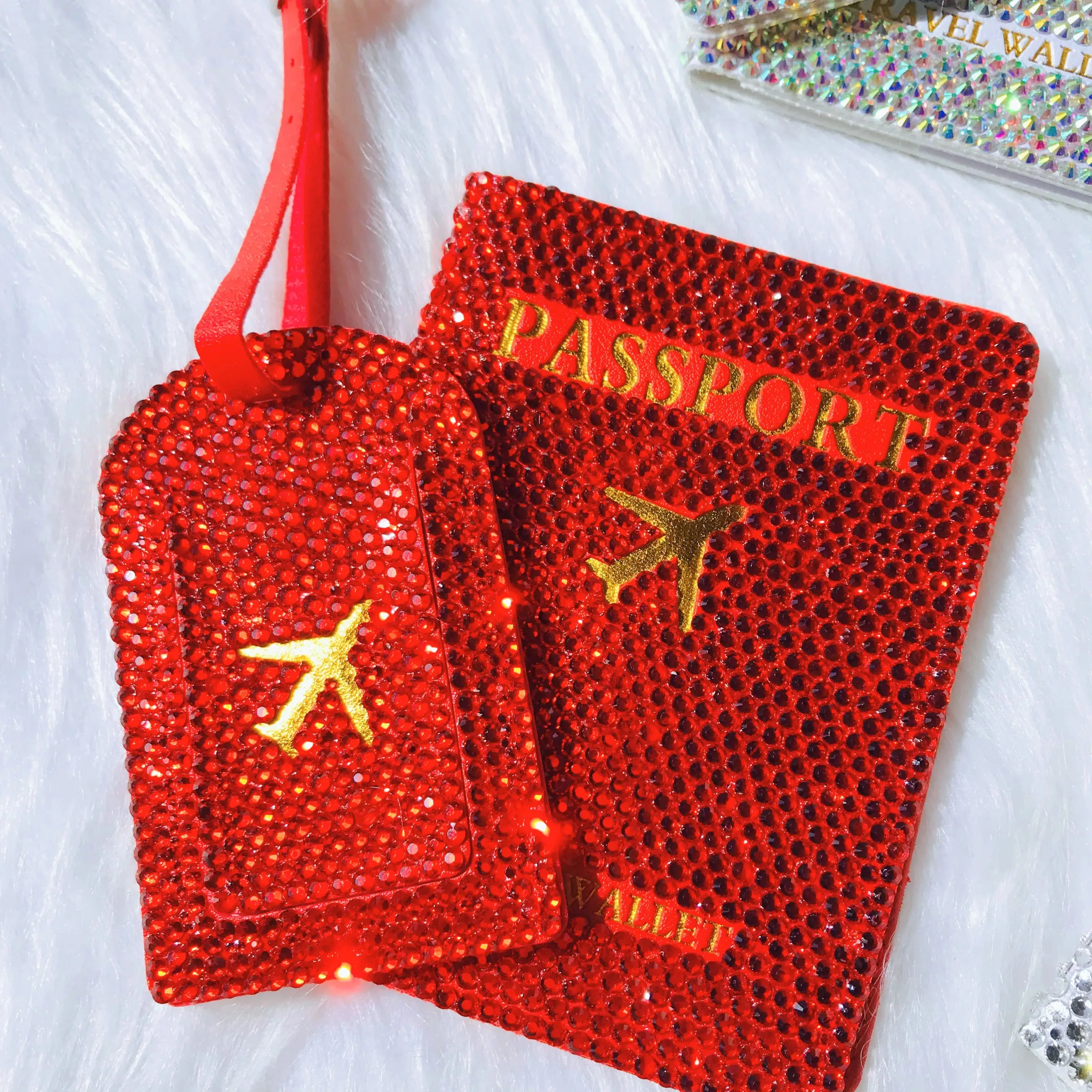 Bling Passport Holder/Luggage Tag