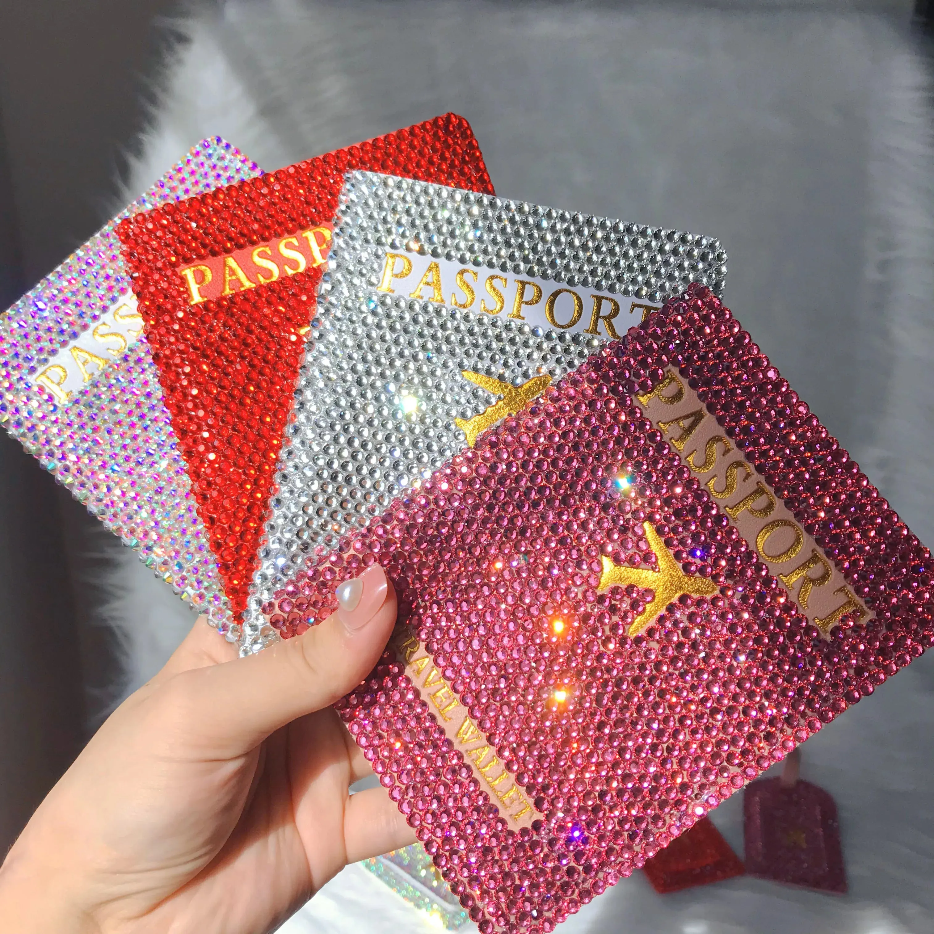 Bling Passport Holder/Luggage Tag