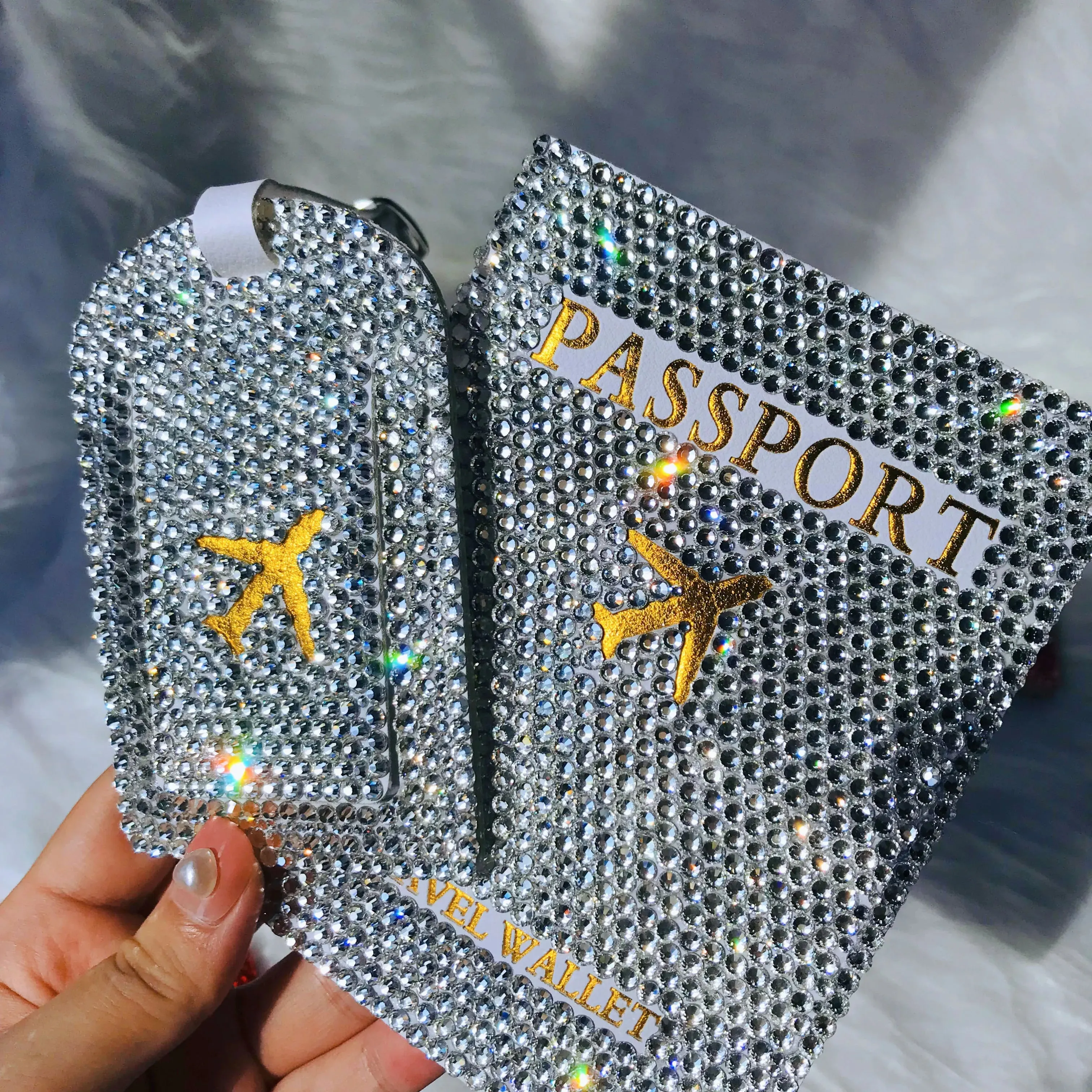 Bling Passport Holder/Luggage Tag