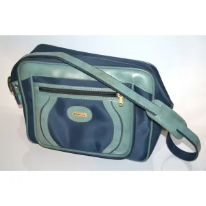 Blue Nylon Vinyl Travelbag By Safe-way