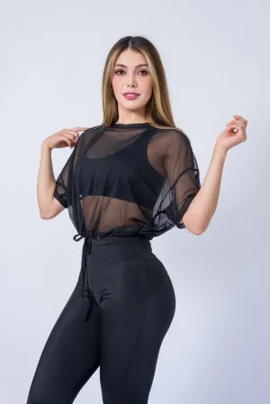 Blusa Mesh Jareta