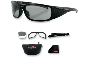 Bobster Gunner Photochromic Convertible Goggles/Sunglasses ~ 509259; Black Frame